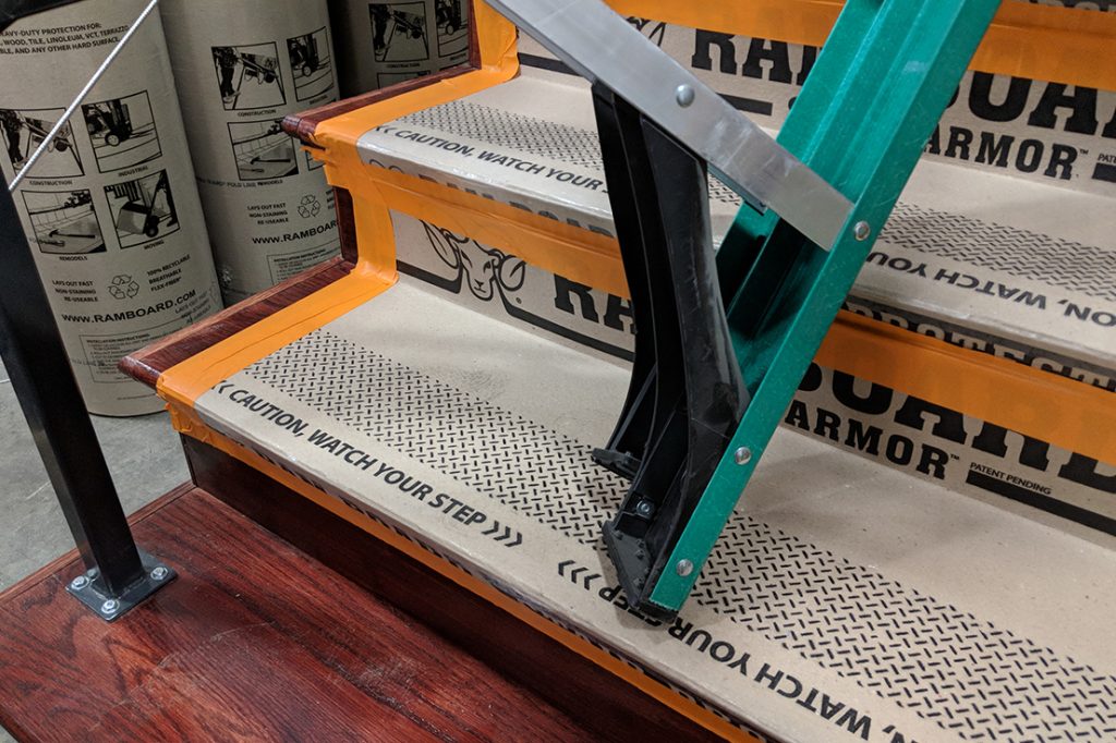 Stair Armor™ Heavyduty temporary stair protection Ram Board