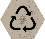 Icon meaning: recyclable