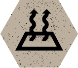 Icon representing vapor cure