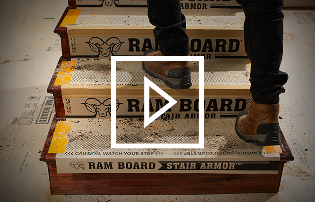 Stair Armor Heavy Duty Temporary Stair Protection Ram Board