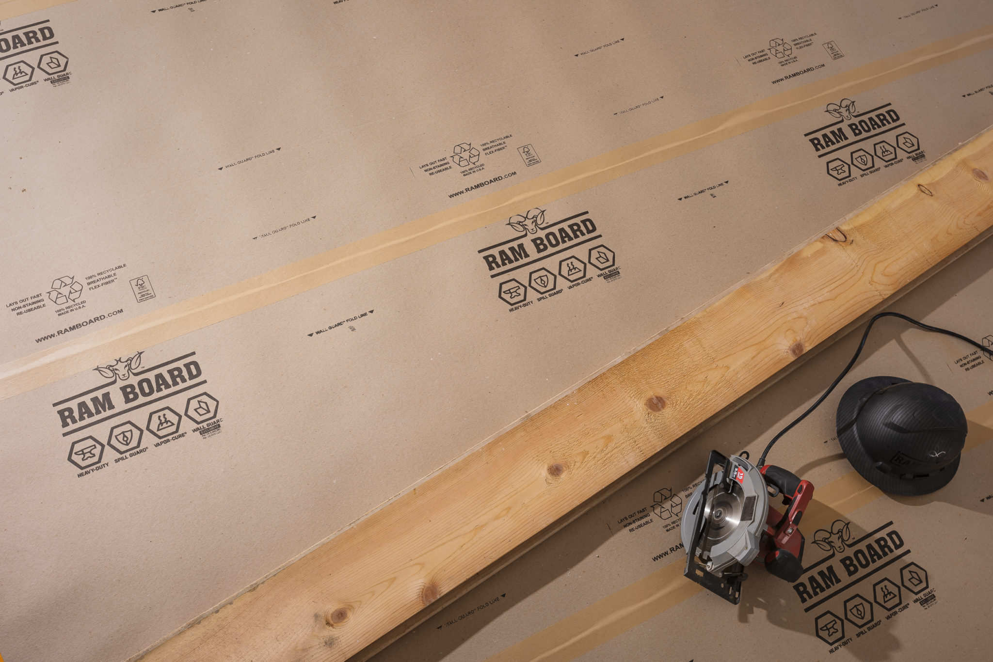 Concrete Floor Protection for Construction Ram Board®