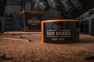 Close-up van ramboard-randtape