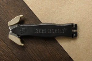 Closeup of ram board cutter tool