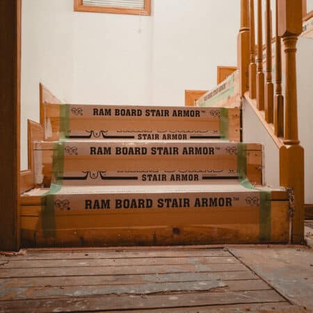 installed stair protection