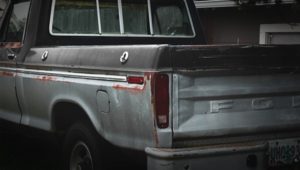 Rostiger Ford-Pickup-Truck