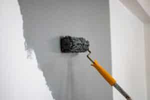 painting accent wall for DIY home renovations