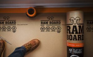 roll of ram board
