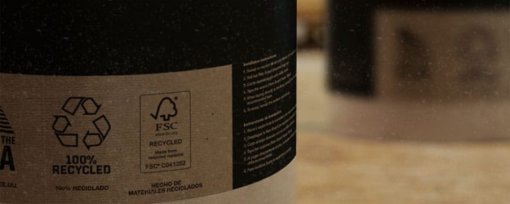 FSC Certified logo on a roll of Ram Board floor protection