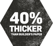 40% thicker than Builder's paper icon
