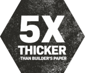 5x thicker than builder's paper icon