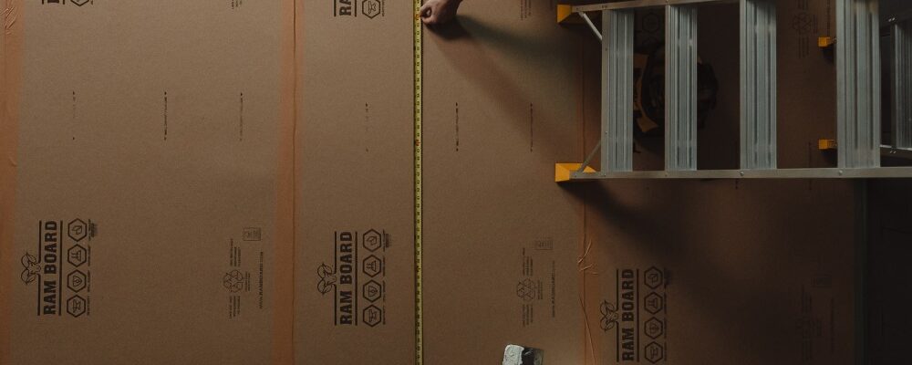 ram board surface protection installation