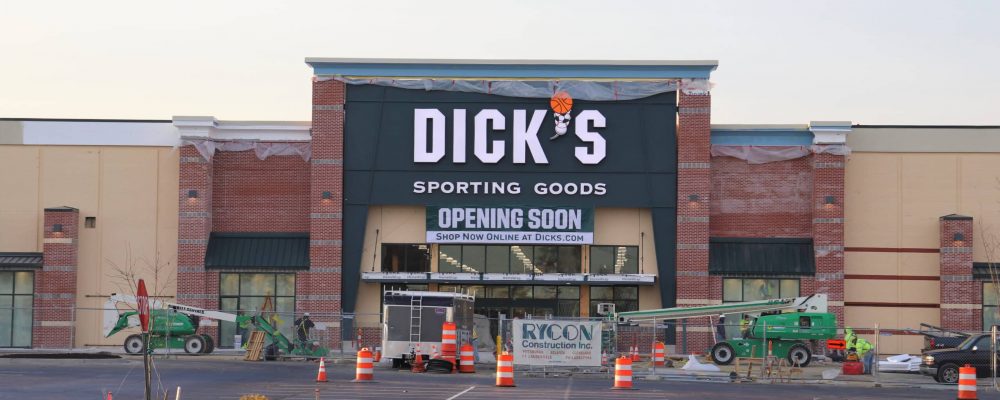 dicks sporting goods under construction